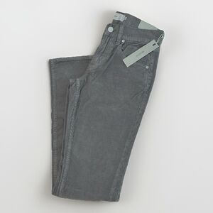 Hudson NWT Blake Slim Straight Pants Size 28 X 34 Charcoal Grey Corduroy Cotton